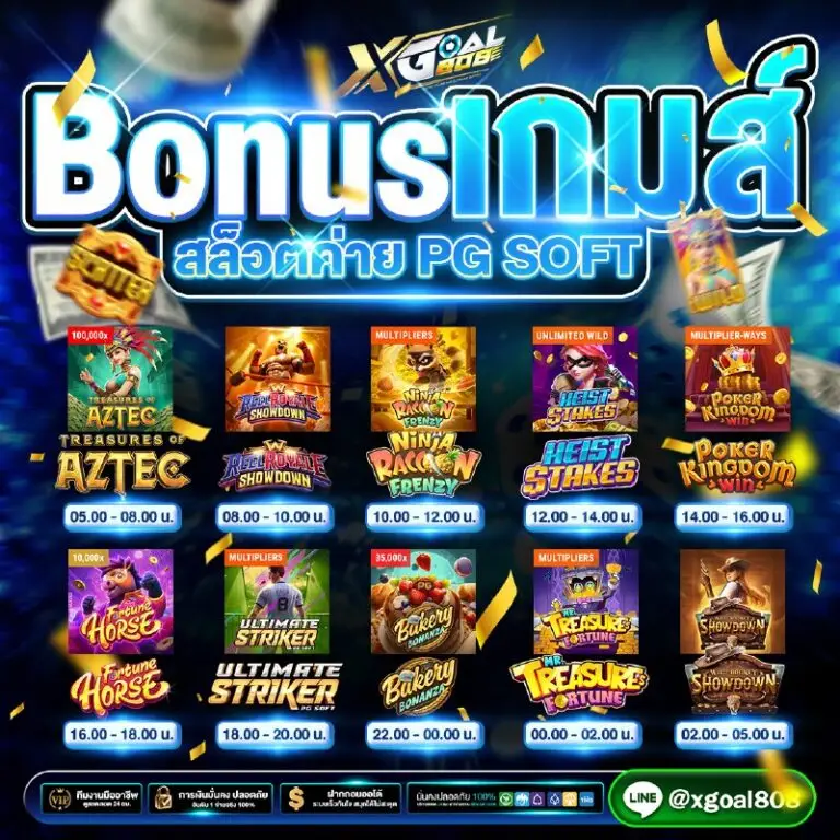 โบนัสเกมสล็อต Xgoal808